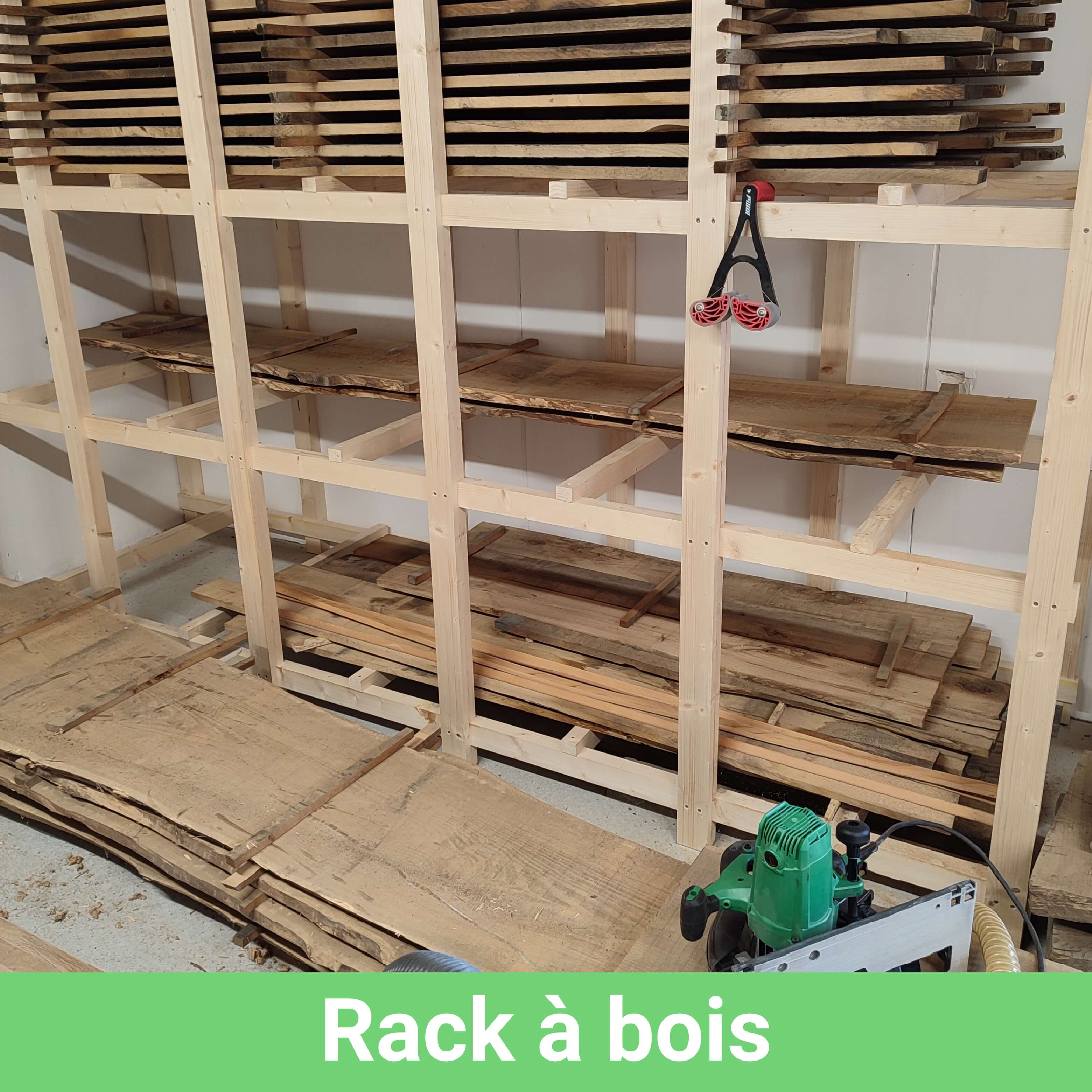 Rack à bois DIY