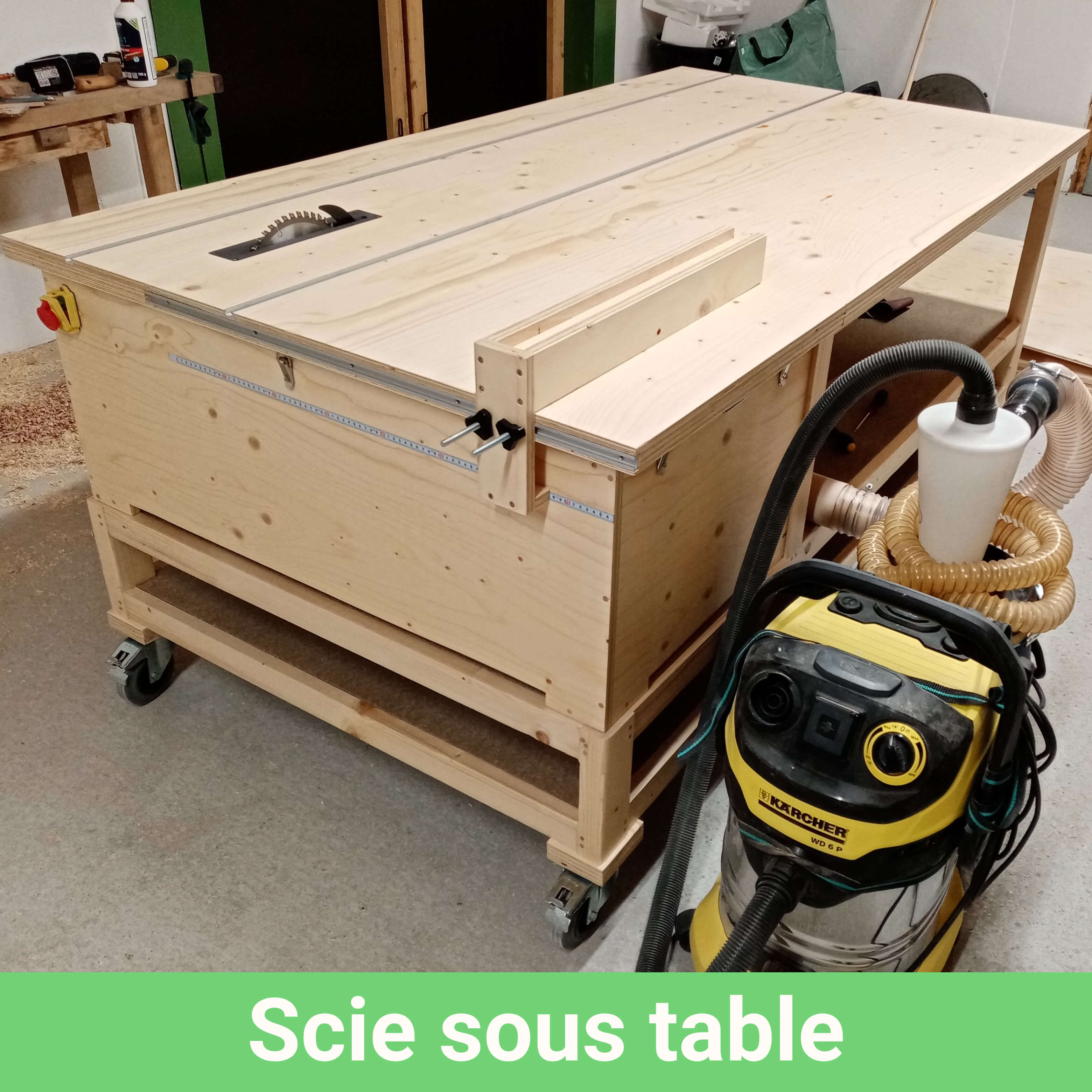 Scie sous table DIY
